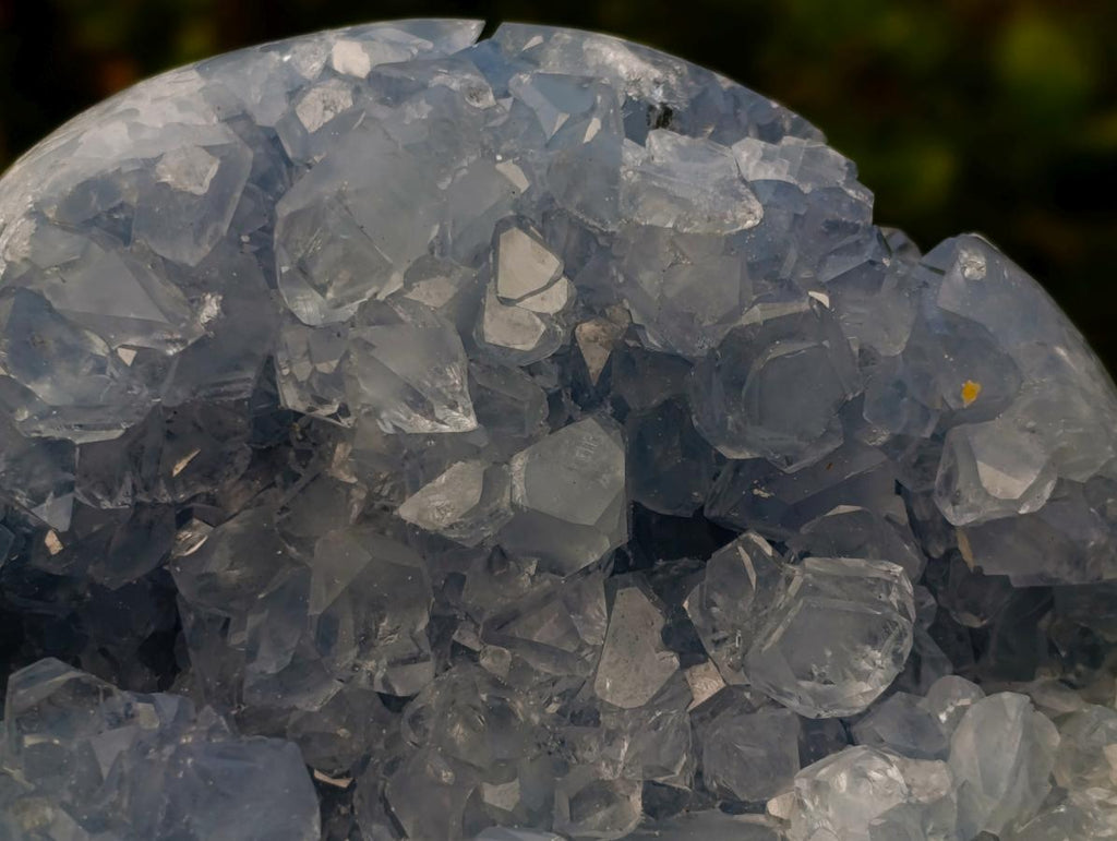 Polished and Natural Large Blue Celestite Heart x 1 From Sakoany, Madagascar
