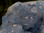 Polished and Natural Large Blue Celestite Heart x 1 From Sakoany, Madagascar