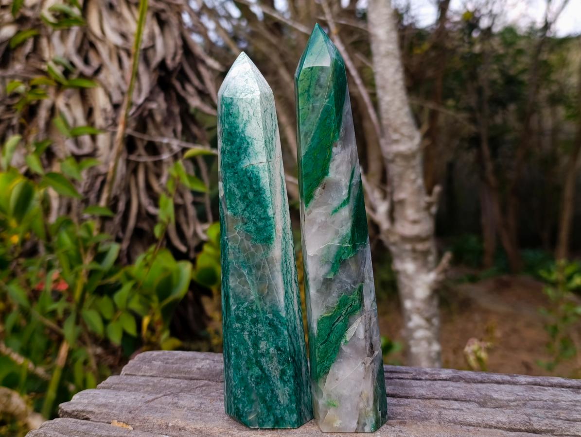 Polished Buddstone Display Crystals x 4 From Swaziland