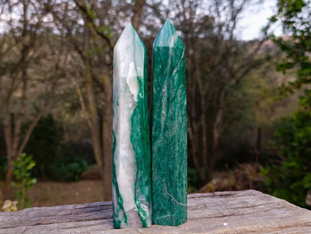 Polished Buddstone Display Crystals x 4 From Swaziland