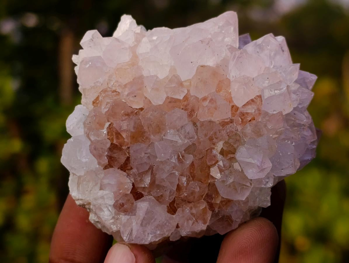 Natural Lilac Spirit Amethyst Clusters x 12 From Boekenhouthoek, South Africa