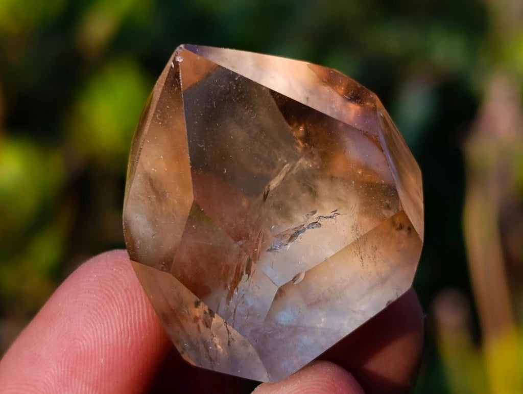 Polished Pendant Sized Smokey and Clear Quartz Crystals x 35 From Madagascar