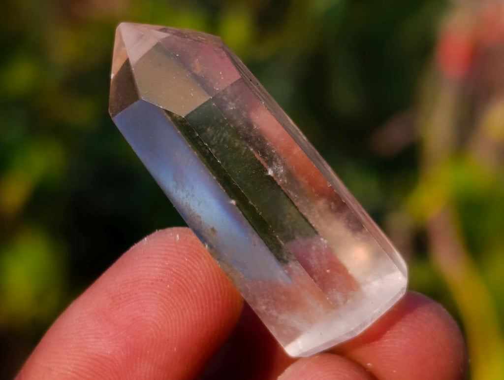 Polished Pendant Sized Smokey and Clear Quartz Crystals x 35 From Madagascar