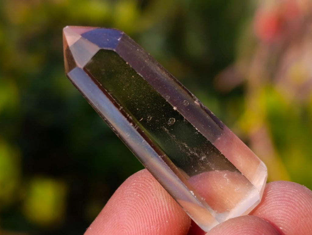 Polished Pendant Sized Smokey and Clear Quartz Crystals x 35 From Madagascar