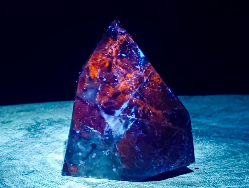 Polished Sodalite Display Crystals x 3 From Kunene River, Namibia