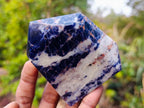 Polished Sodalite Display Crystals x 3 From Kunene River, Namibia
