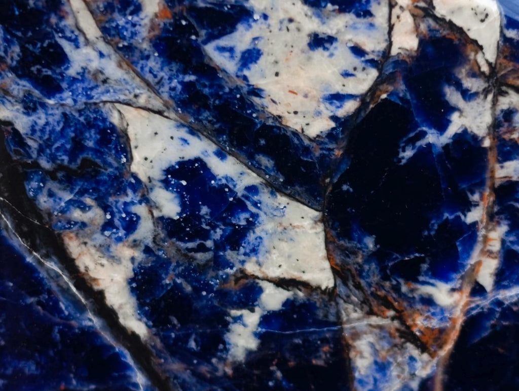Polished Sodalite Display Crystals x 3 From Kunene River, Namibia