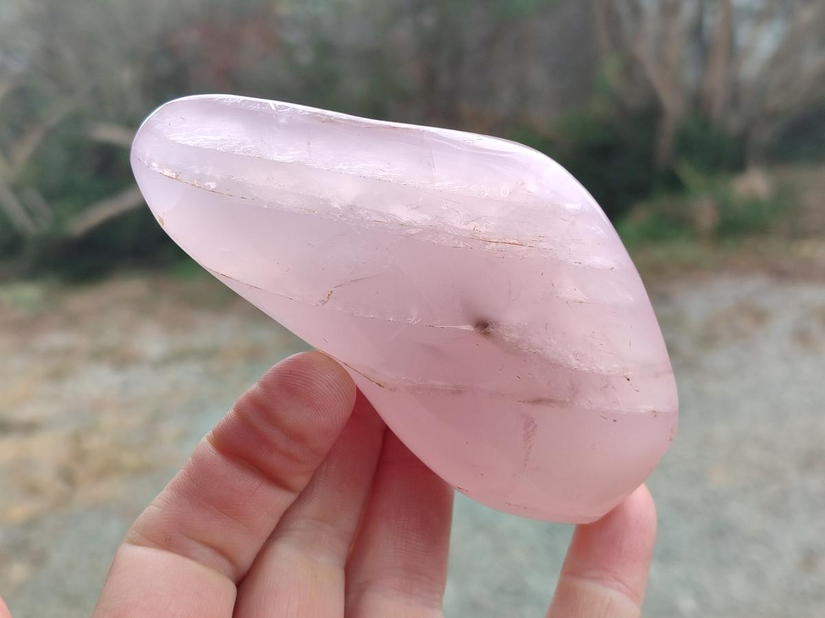 Polished Gemmy Rose Quartz Standing Display Pieces x 12 From Madagascar - Toprock Gemstones and Minerals 