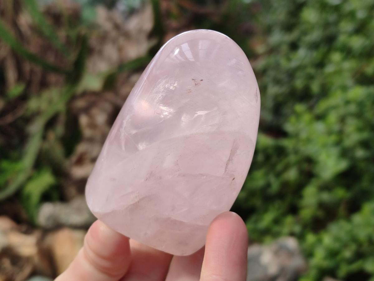 Polished Gemmy Rose Quartz Standing Display Pieces x 12 From Madagascar - Toprock Gemstones and Minerals 