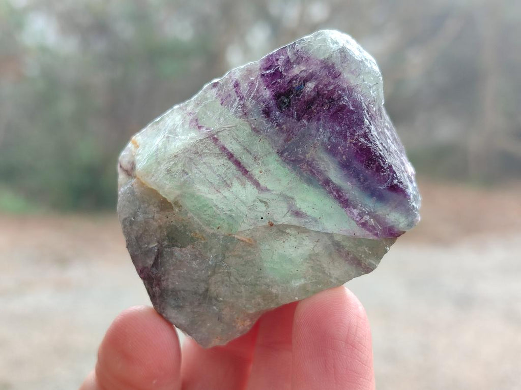Natural Watermelon Fluorite Cobbed Specimens x 24 From Uis, Namibia