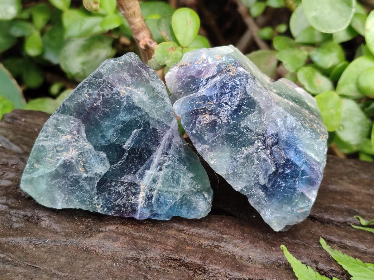 Natural Watermelon Fluorite Cobbed Specimens x 24 From Uis, Namibia