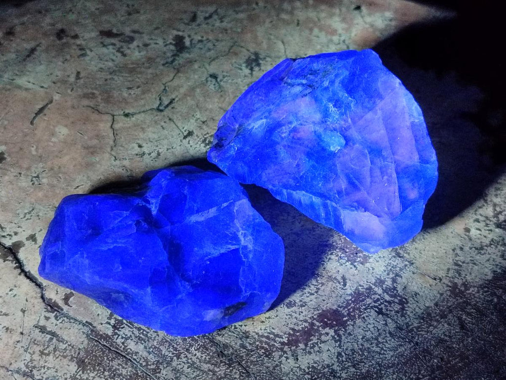 Natural Watermelon Fluorite Cobbed Specimens x 24 From Uis, Namibia