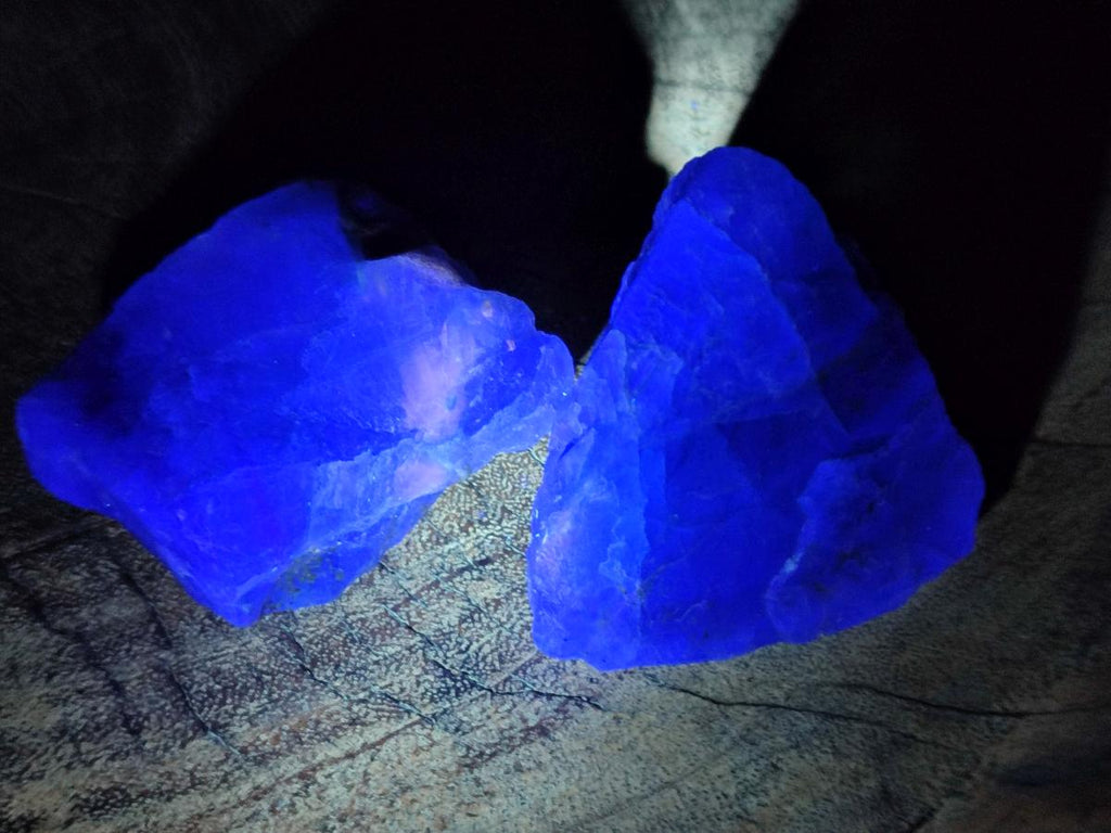 Natural Watermelon Fluorite Cobbed Specimens x 24 From Uis, Namibia