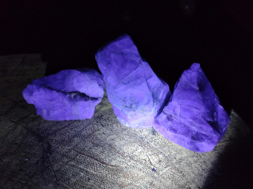 Natural Watermelon Fluorite Cobbed Specimens x 24 From Uis, Namibia