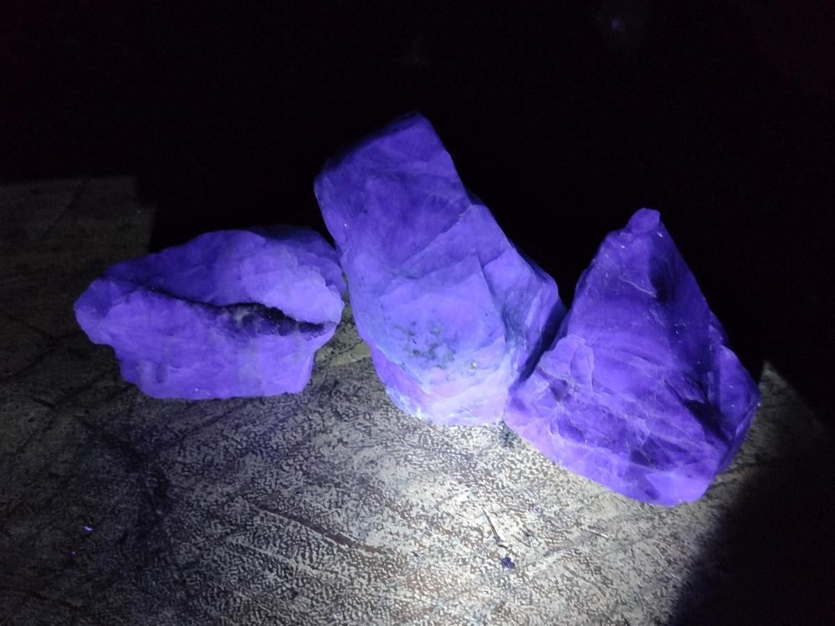 Natural Watermelon Fluorite Cobbed Specimens x 24 From Uis, Namibia