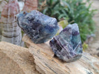 Natural Watermelon Fluorite Cobbed Specimens x 24 From Uis, Namibia