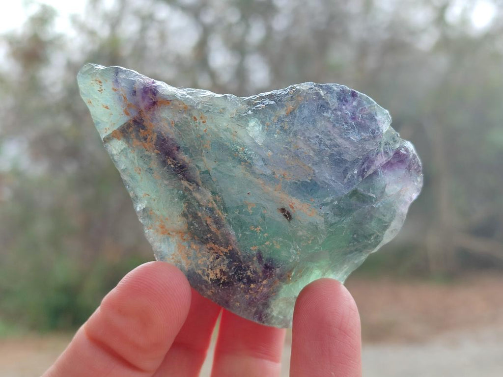 Natural Watermelon Fluorite Cobbed Specimens x 24 From Uis, Namibia
