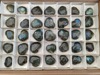Polished Labradorite Hearts x 35 From Madagascar - Toprock Gemstones and Minerals 