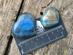 Polished Labradorite Hearts x 35 From Madagascar - Toprock Gemstones and Minerals 