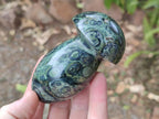Polished Stromatolite "Kambaba Jasper" Mushrooms x 12 From Katsepy, Madagascar