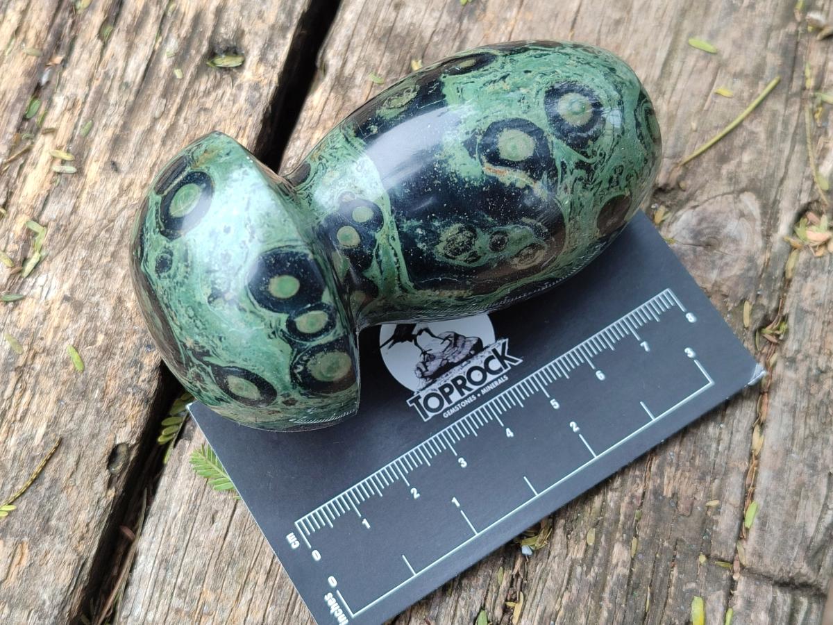 Polished Stromatolite "Kambaba Jasper" Mushrooms x 12 From Katsepy, Madagascar