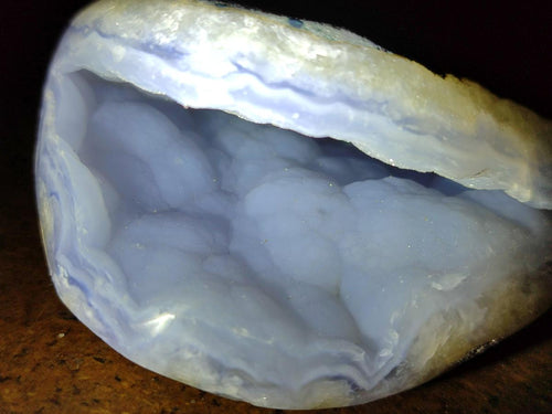 Polished Blue Lace Agate Free Forms x 6 From Nsanje, Malawi