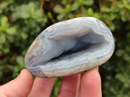 Polished Blue Lace Agate Free Forms x 6 From Nsanje, Malawi