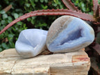 Polished Blue Lace Agate Free Forms x 6 From Nsanje, Malawi