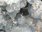 Polished and Natural Large Blue Celestite Heart x 1 From Sakoany, Madagascar
