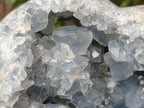 Polished and Natural Large Blue Celestite Heart x 1 From Sakoany, Madagascar