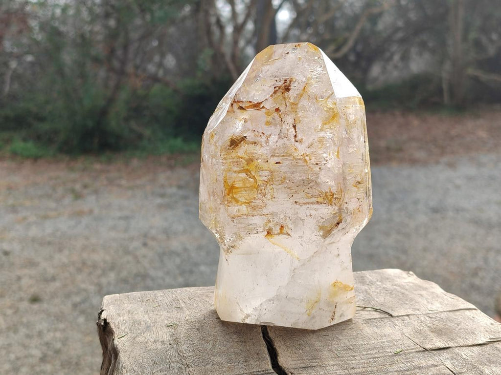 Polished Large Window Quartz Display Sceptre Crystal x 1 From Madagascar - Toprock Gemstones and Minerals 