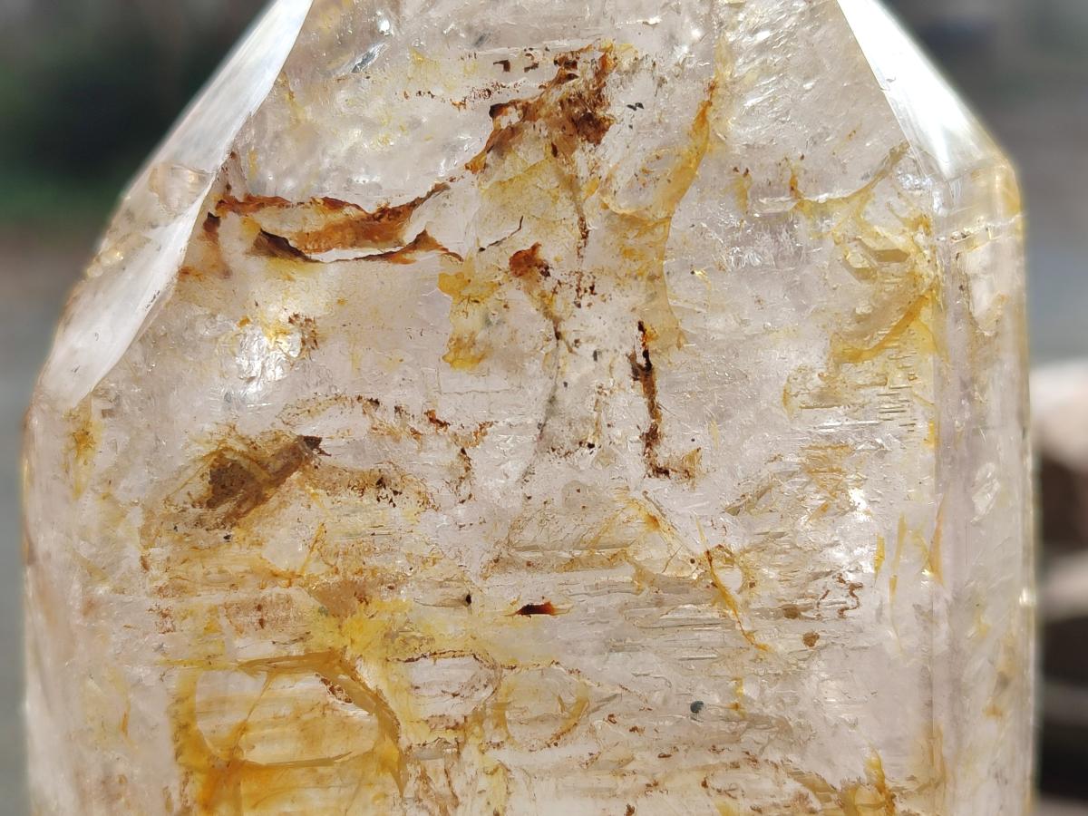 Polished Large Window Quartz Display Sceptre Crystal x 1 From Madagascar - Toprock Gemstones and Minerals 