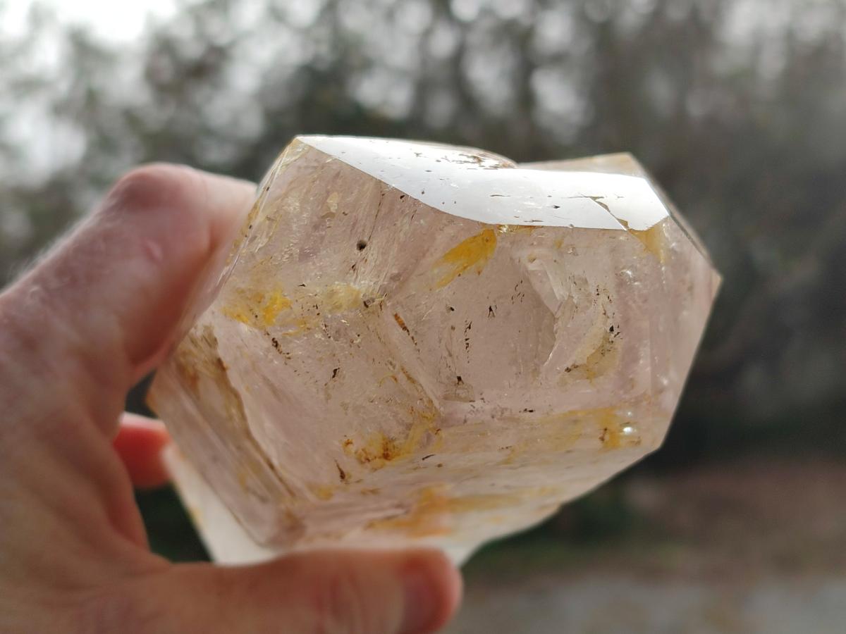 Polished Large Window Quartz Display Sceptre Crystal x 1 From Madagascar - Toprock Gemstones and Minerals 