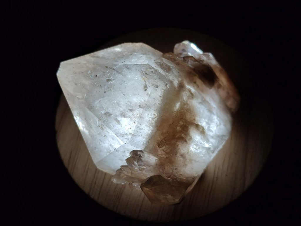 Natural Cascading White Phantom Smokey Luena Quartz Crystals x 12 From Luena, Congo - Toprock Gemstones and Minerals 