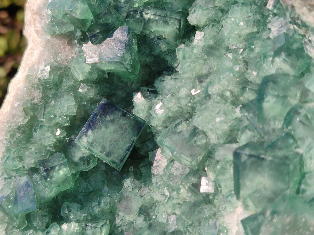 Natural XL Green Cubic Fluorite Specimen x 1 From Mandrosonoro, Madagascar - Toprock Gemstones and Minerals 