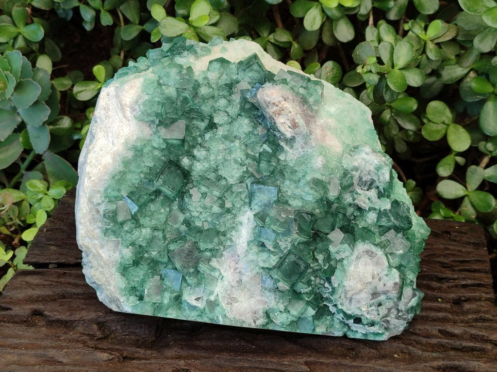 Natural XL Green Cubic Fluorite Specimen x 1 From Mandrosonoro, Madagascar - Toprock Gemstones and Minerals 