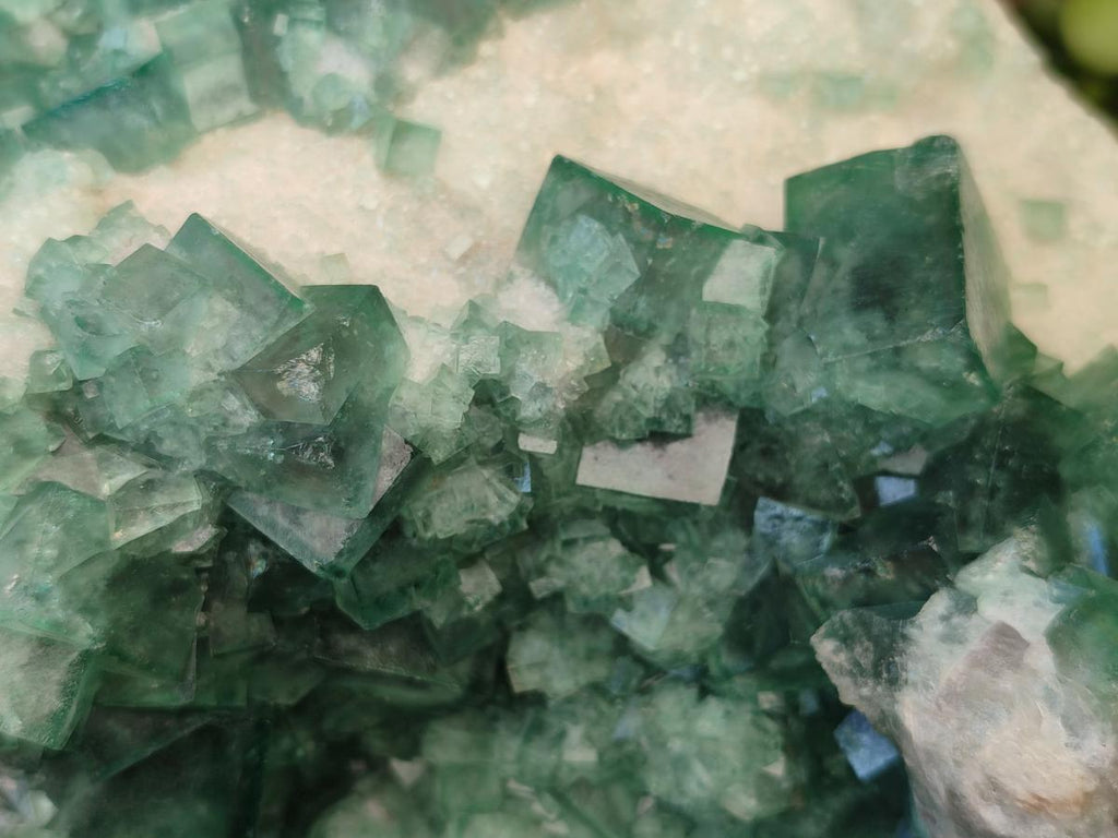 Natural XL Green Cubic Fluorite Specimen x 1 From Mandrosonoro, Madagascar - Toprock Gemstones and Minerals 