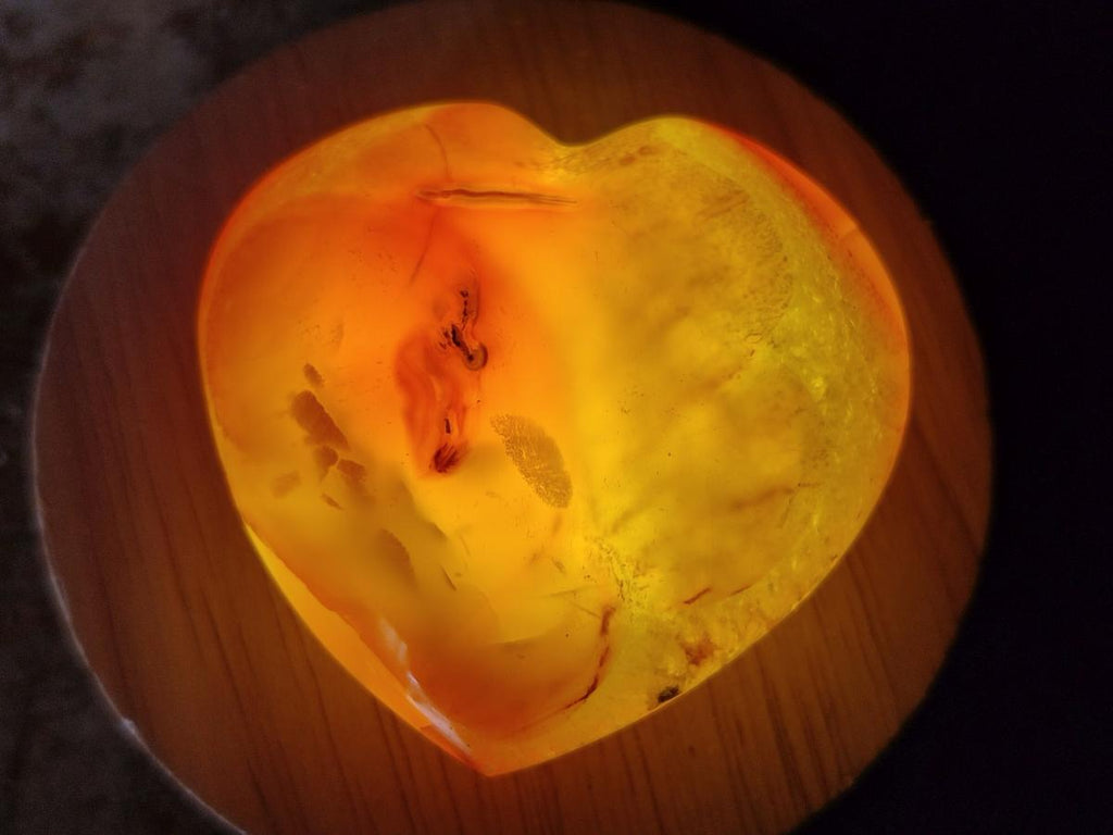 Polished Carnelian Agate Gemstone Hearts x 15 From Madagascar