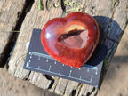 Polished Carnelian Agate Gemstone Hearts x 15 From Madagascar