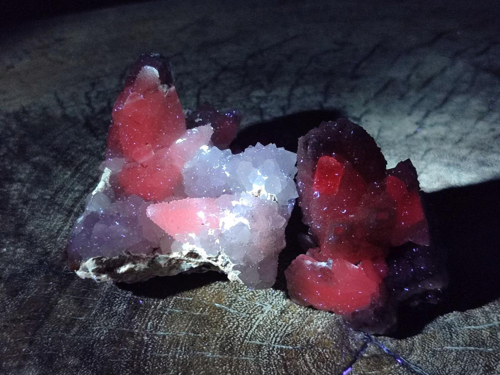 Natural Drusy Snow Finger Quartz Calcite Pseudomorph Crystals x 24 From Albert's Mountain, Lesotho - Toprock Gemstones and Minerals 