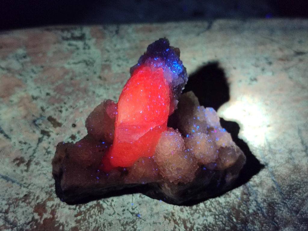Natural Drusy Snow Finger Quartz Calcite Pseudomorph Crystals x 24 From Albert's Mountain, Lesotho - Toprock Gemstones and Minerals 