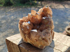 Natural Large Cascading White Phantom Smokey Luena Quartz Cluster x 1 From Luena, Congo - Toprock Gemstones and Minerals 