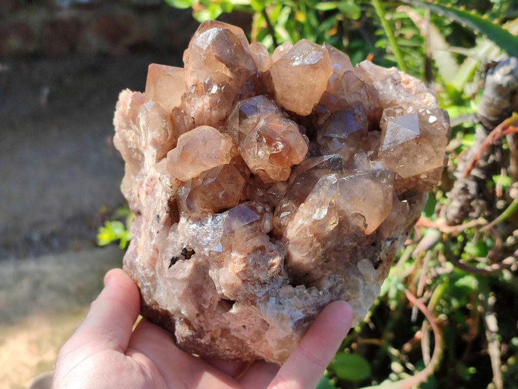 Natural Large Cascading White Phantom Smokey Luena Quartz Cluster x 1 From Luena, Congo - Toprock Gemstones and Minerals 