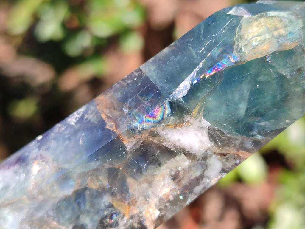 Polished Watermelon Fluorite Display Crystals x 4 From Uis, Namibia - Toprock Gemstones and Minerals 