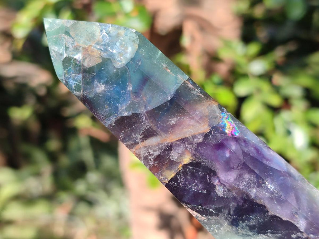 Polished Watermelon Fluorite Display Crystals x 4 From Uis, Namibia - Toprock Gemstones and Minerals 