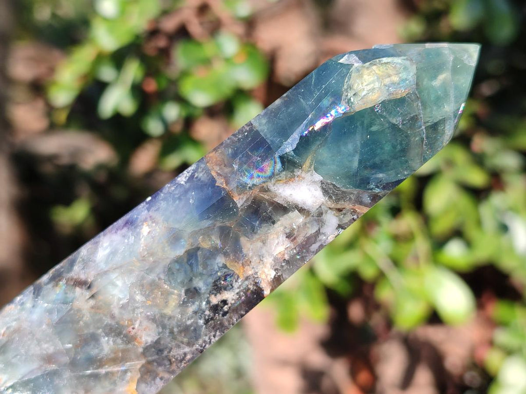 Polished Watermelon Fluorite Display Crystals x 4 From Uis, Namibia - Toprock Gemstones and Minerals 