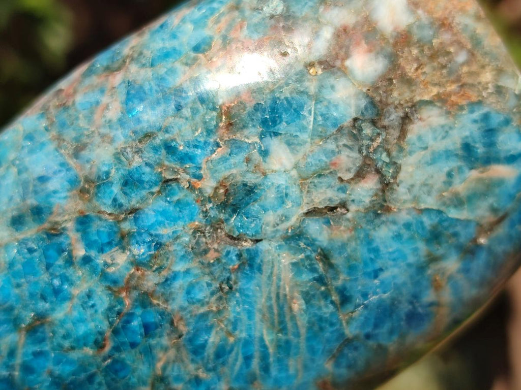 Polished Blue Apatite Standing Display Pieces x 3 From Betroka, Madagascar - Toprock Gemstones and Minerals 