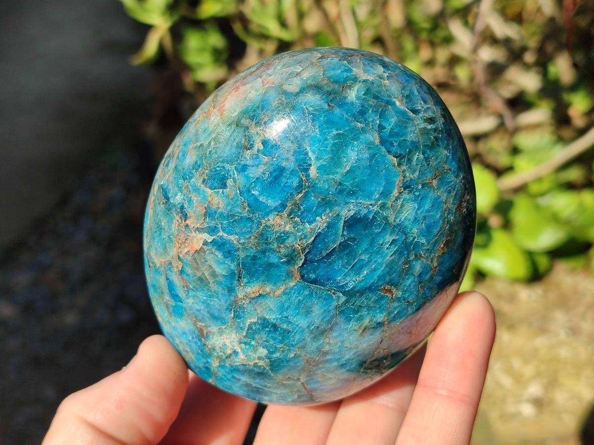 Polished Blue Apatite Standing Display Pieces x 3 From Betroka, Madagascar - Toprock Gemstones and Minerals 