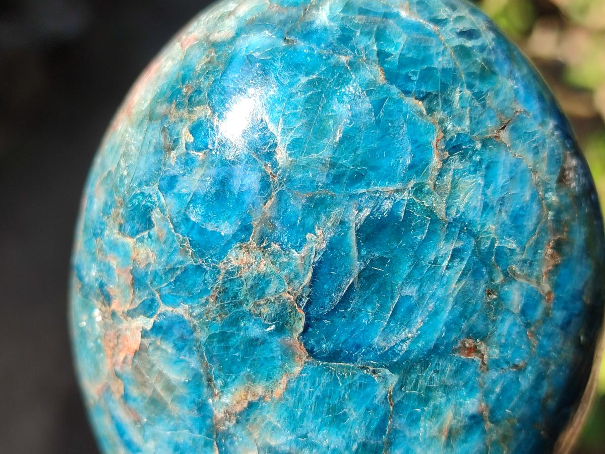 Polished Blue Apatite Standing Display Pieces x 3 From Betroka, Madagascar - Toprock Gemstones and Minerals 