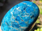 Polished Blue Apatite Standing Display Pieces x 3 From Betroka, Madagascar - Toprock Gemstones and Minerals 